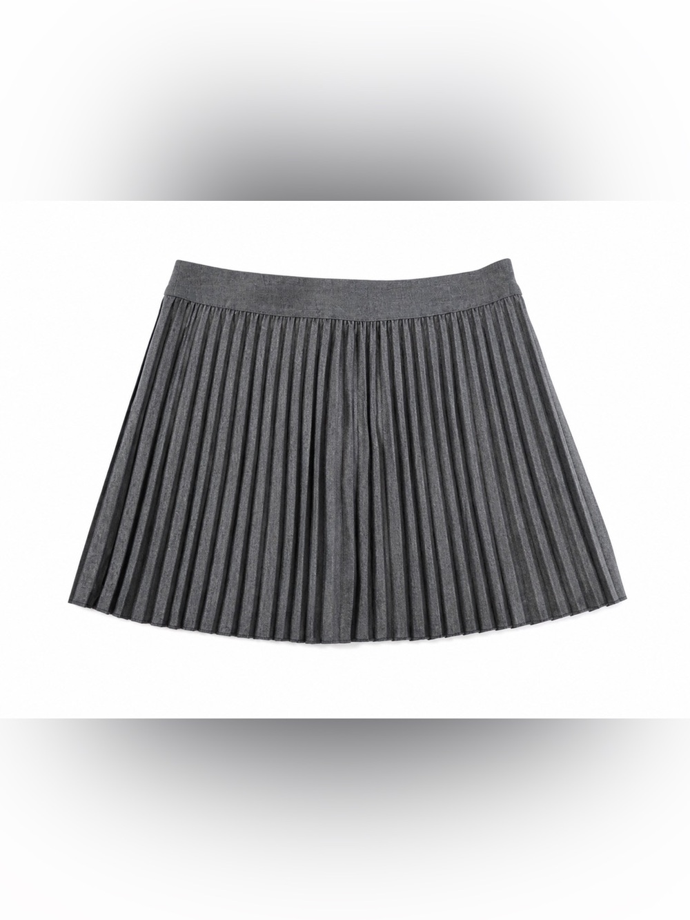 Zara Charcoal Pleated Mini Skort